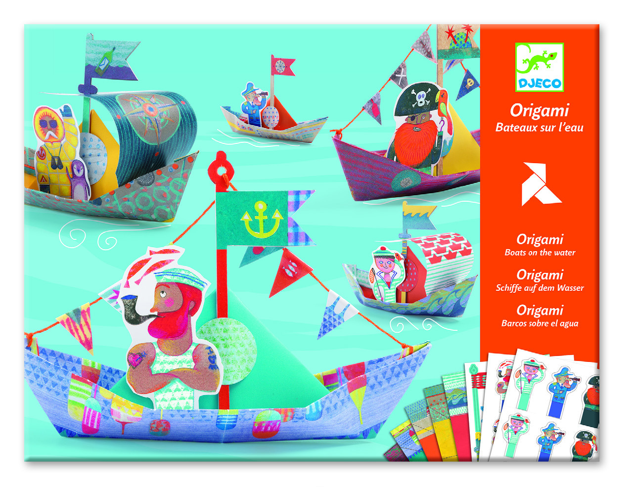 Djeco Origami Set 8779 Schiffe auf dem Wasser