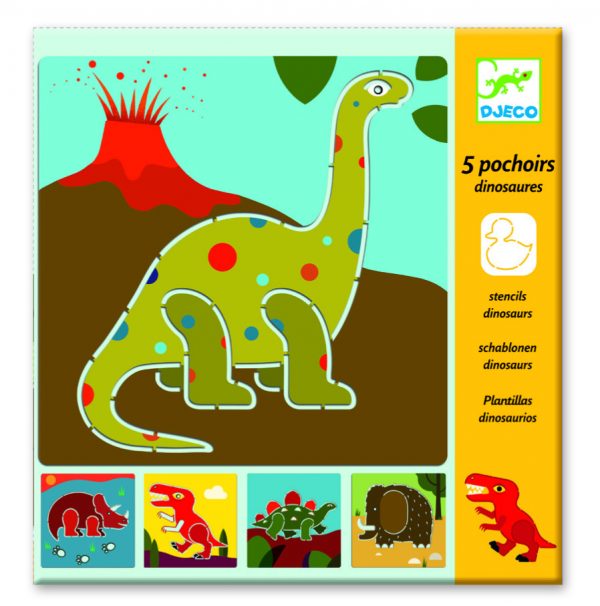 Djeco Schablonen 8863 Dinosaurier