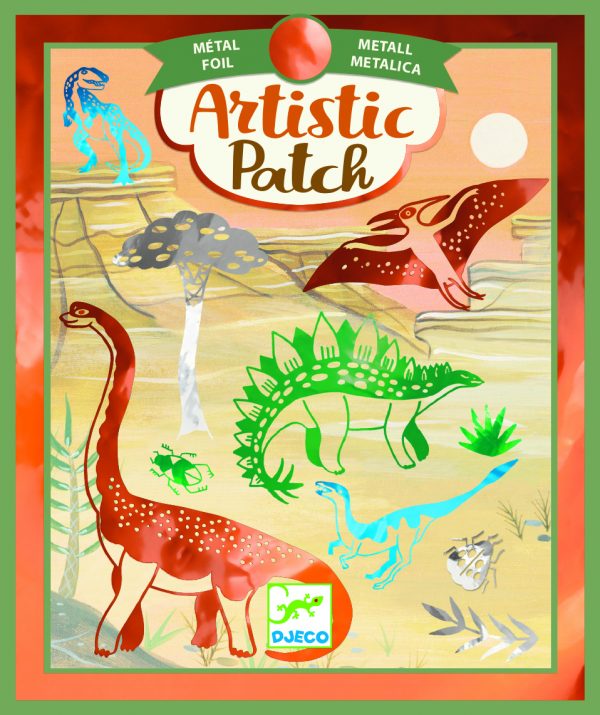 Djeco 9463 Artistic Patch Metallic Dinosaurier