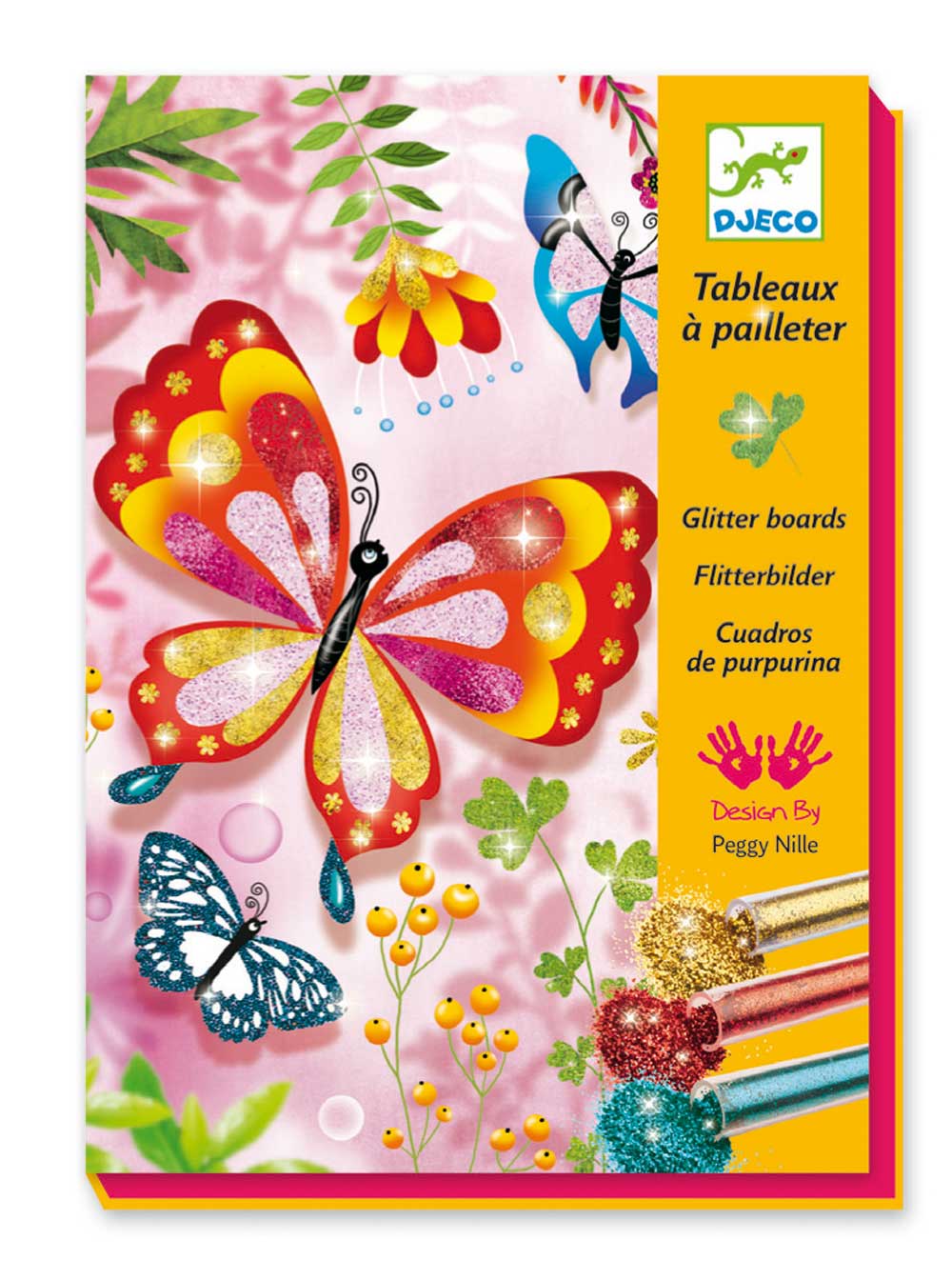 Djeco 9503 Glitzerbilder Schmetterlinge