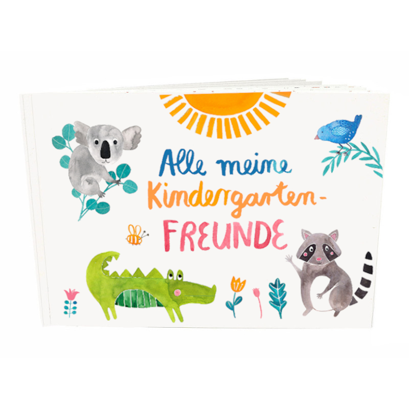 Frau Ottilie Freundebuch *Kindergarten* Edition *Wilde Tiere*