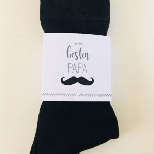Socken mit Banderole “Für den besten Papa”