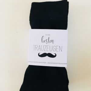 Socken mit Banderole “Für den besten Trauzeugen”