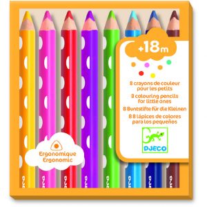 Djeco 9004 8 Buntstifte für die Kleinen auswaschbar