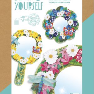 Djeco 7908 DIY 3 Spiegel zum Verzieren – Florale Zartheit