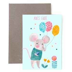 Frau Ottilie Grußkarte Alles Gute Maus