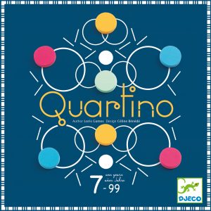 Djeco 8544 Gesellschaftsspiel Quartino – Taktik