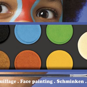 Djeco 9230 Make-up Palette mit 6 Farben natur