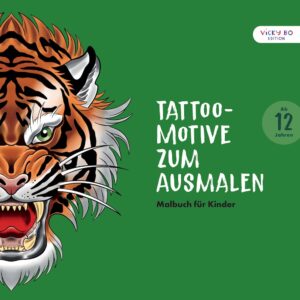 Buch Vicky Bo´s Malbuch Tattoo-Motive zum Ausmalen ab 12 Jahren