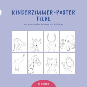 Buch Vicky Bo´s Bastelbuch Kinderzimmer Poster TIERE