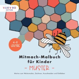 Buch Vicky Bo`s Mitmach-Malbuch für Kinder MUSTER 4-8 Jahre