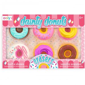 OOLY Dainty Donuts duftende Radiergummis 6er Set