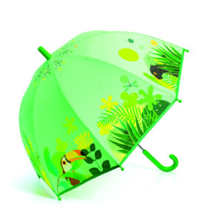 Djeco 4702 Regenschirm Tropischer Dschungel