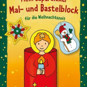 Buch Mein superdicker Mal- und Bastelblock. Frohe Weihnachten! grün