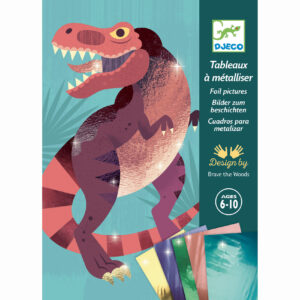 Djeco 9518 Bastelset Metallbilder Jurassic Dinosaurier