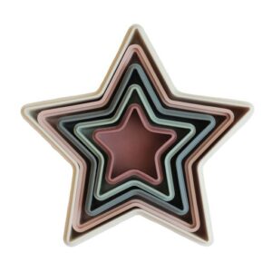 Mushie Stapelstern Nesting Stars Toy