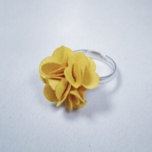 Buzy Lizzie Ring Blume gelb
