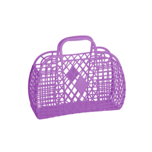 Retro Korb Jelly Bag, klein violett