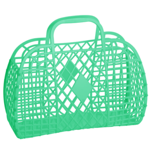 Retro Korb Jelly Bag, groß grün
