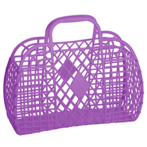 Retro Korb Jelly Bag, groß violett