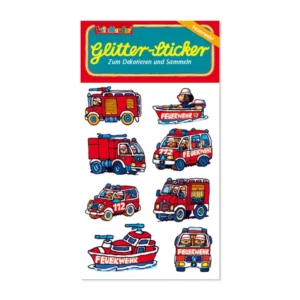 Lutz Mauder Glitter-Sticker, Feuerwehrfahrzeuge 72279