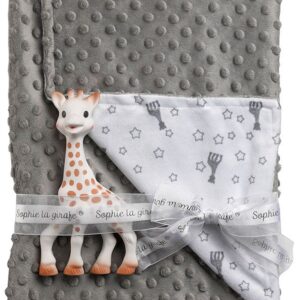 Sophie la girafe® Geschenkset zur Geburt 1 Sophie la girafe® und 1 Schmusedecke 91 x 73 cm