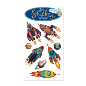 TapirElla Glitter-Sticker, Rakete 72295