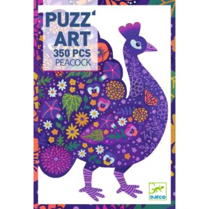 Djeco 7669 Puzzle Puzzart Peacock, 500 Teile