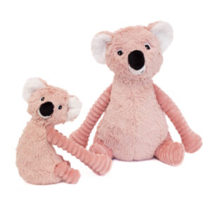 Les Deglingos Plüschtier Koala MOM&BABY pink, TRANKILOU