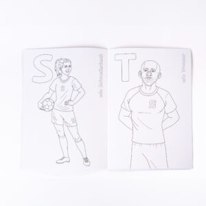 Buch Malbuch Fußball A WIE ALABA