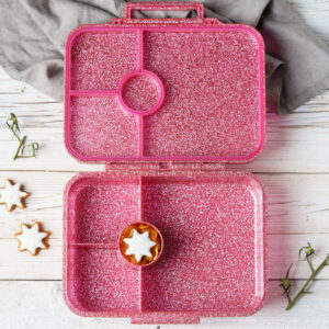 LEKKABOX Glamour Lunchbox mit 4 Fächern PINK