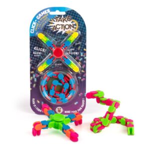 Trendhaus TAKE ACTION CLICK-GAMES SNAKE & SPINNER, 2-FACH SORTIERT