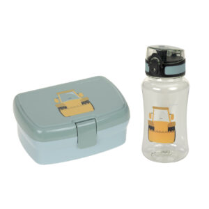 Lässig Brotdose & Trinkflasche Set – Lunch Set, Tiny Drivers, Bagger