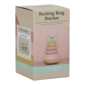 Little Dutch LD7342 Holz-Stapelturm mit Ringen – Fairy Garden