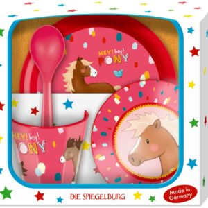 Spiegelburg Geschirr Geschenkset – Mein kleiner Ponyhof