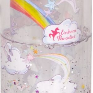 Spiegelburg Glitzer-Trinkflasche (ca.0,3 l) – Einhorn-Paradies