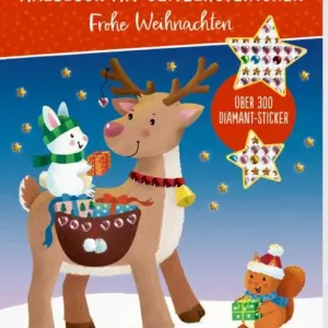 coppenrath Buch Malblock mit Glitzersteinchen – Frohe Weihnachten