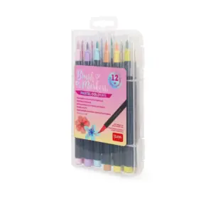 Legami Set mit 12 Pinselstiften – Brush Markers