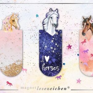 moses Magnetlesezeichen Lovely Horses