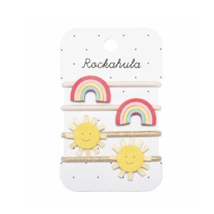 Rockahula Haarspangen H2380M Vintage Rainbow and Sun Ponies