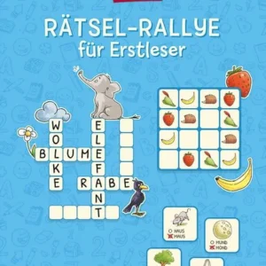 Buch Leselöwen Rätsel-Rallye für Erstleser – 1. Klasse (Hellblau) Rätsel-Spaß zum Lesen- und Schreibenlernen für Kinder ab 6 Jahren
