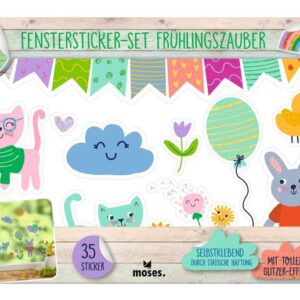 moses Fenstersticker-Set Frühlingszauber