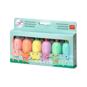 Legami Mini-Textmarker im 6er-Set – Carrate Team