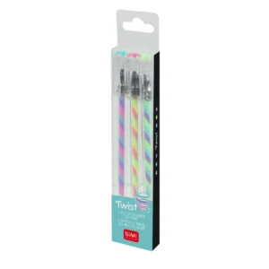 Legami Set mit 3 mehrfarbigen Gelstiften – Twist