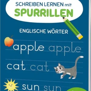 Buch Schreiben lernen mit Spurrillen – Englische Wörter