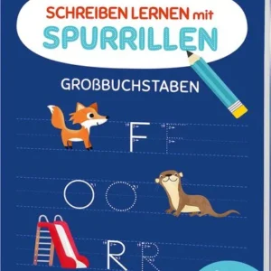 Buch Schreiben lernen mit Spurrillen – Großbuchstaben