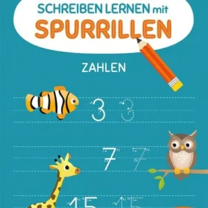 Buch Schreiben lernen mit Spurrillen – Zahlen
