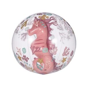 Little Dutch Strandball –  rosa mit Seepferdchen