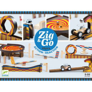 Konstruktionsspiel Zig & Go  Wroom – 45 pcs, blau