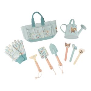Little Dutch 9114 Gartengeschenkset 10 -Stück – Blau – Forest Friends